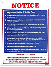 Regulation Sign for Public Use