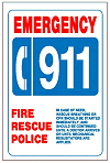 Emergency 911 Sign