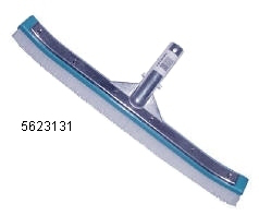 18" Curved Wall Brush, Die cast aluminum back