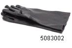 Black PVC coated gloves